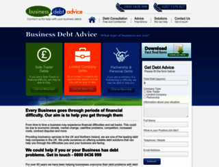 businessdebtadvice.co.uk screenshot