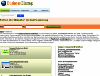businesseintrag.de screenshot