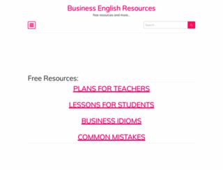 businessenglishresources.com screenshot