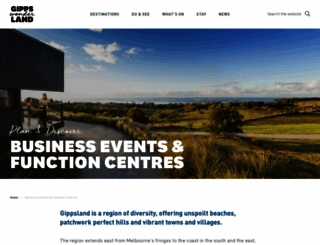 businesseventsgippsland.com.au screenshot