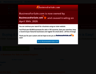 businessforsale.com screenshot