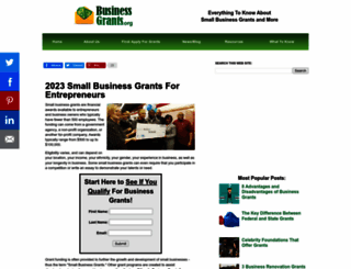 businessgrants.org screenshot