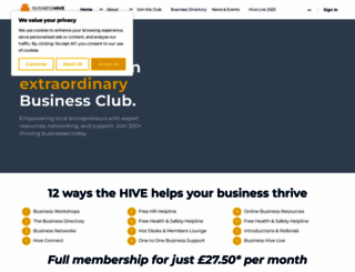 businesshive.net screenshot