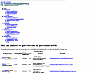 businesshostingprovider.com screenshot