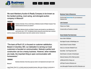 businessinterviews.com screenshot