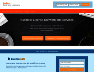 businesslicenses.com screenshot