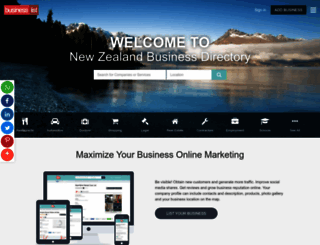 businesslist.nz screenshot