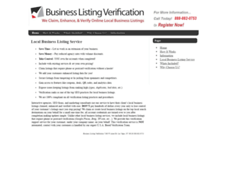 businesslistingverification.com screenshot