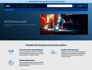businessloans.anz.com screenshot