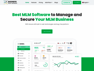 businessmlmsoftware.com screenshot