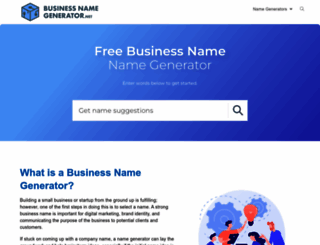 businessnamegenerator.net screenshot