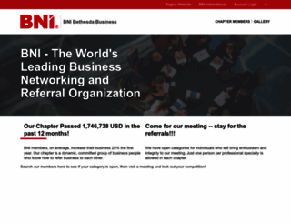 businessnetworkbethesda.com screenshot