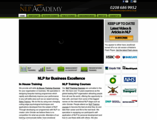 businessnlpacademy.co.uk screenshot