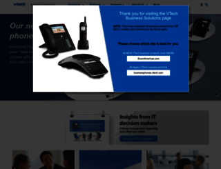businessphones.vtech.com screenshot