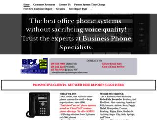 businessphonespecialists.com screenshot
