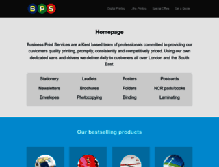 businessprintservices.co.uk screenshot