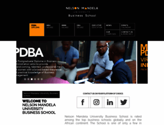 businessschool.mandela.ac.za screenshot