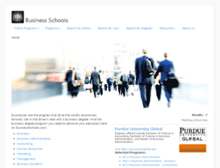businessschools.com screenshot