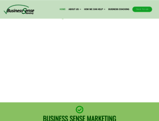 businesssensemarketing.com screenshot