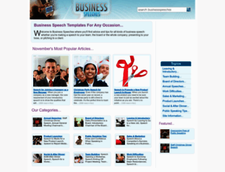 businessspeeches.co.uk screenshot