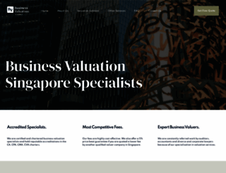 businessvaluation.com.sg screenshot