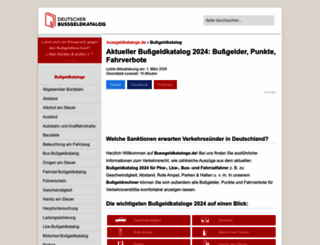 bussgeldkataloge.eu screenshot