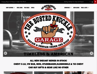 bustedknucklegarage.com screenshot