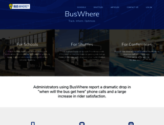 buswhere.com screenshot