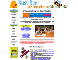 busybeekidsprintables.com screenshot