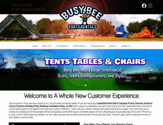 busybeepartyrentals.com screenshot