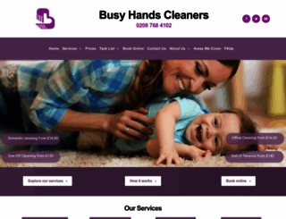 busyhandscleaners.co.uk screenshot