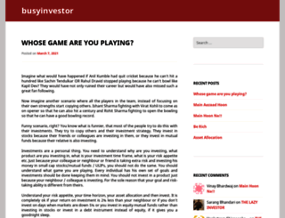 busyinvestor.wordpress.com screenshot