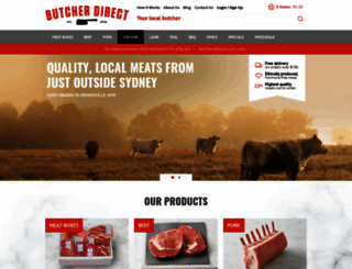 butcherdirect.com.au screenshot