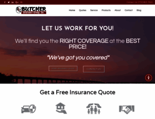 butcherinsurance.com screenshot