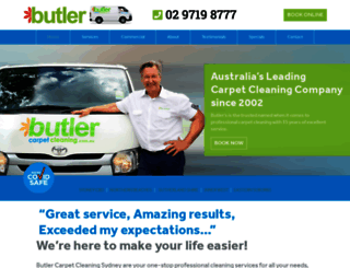 butlercarpetcleaning.com.au screenshot