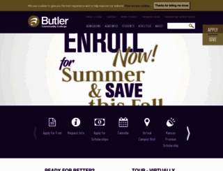 butlercc.edu screenshot