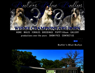 butlersbluebullys.com screenshot