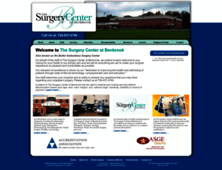 butlersurgerycenter.com screenshot