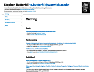 butterfill.com screenshot