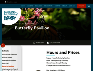 butterflies.si.edu screenshot