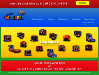 buxmontbouncers.com screenshot