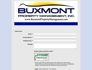 buxmontpropertymanagement.com screenshot