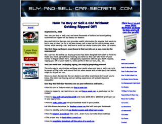 buy-and-sell-car-secrets.com screenshot