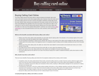 buy-calling-card-online.ca screenshot