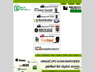 buyabarcode.co.uk screenshot