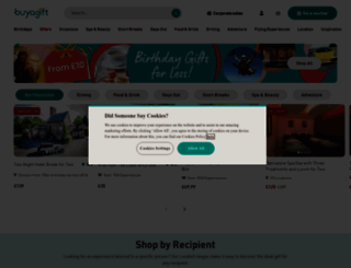 buyagift.co.uk screenshot