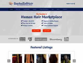 buyandsellhair.com screenshot