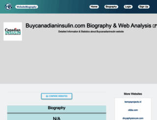 buycanadianinsulin.com.websitebiography.com screenshot