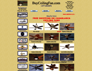 buyceilingfan.com screenshot