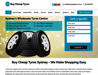 buycheaptyres.com.au screenshot